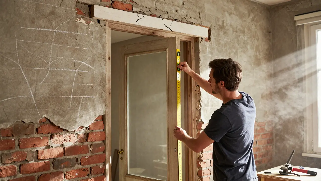 Türzarge wechseln: So vergrößern und stabilisieren Sie die Türöffnung sicher