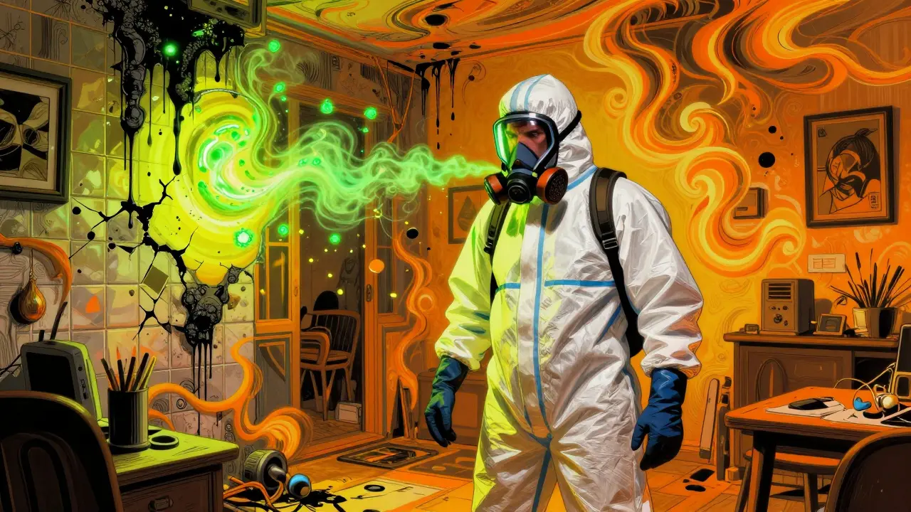 Sichere Entrümpelung: Die richtigen Handschuhe, Atemschutz und Schritt-für-Schritt-Abläufe für gefährliche Stoffe