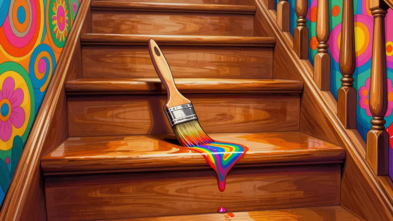 Versiegelung der Holztreppe mit Lack oder Öl