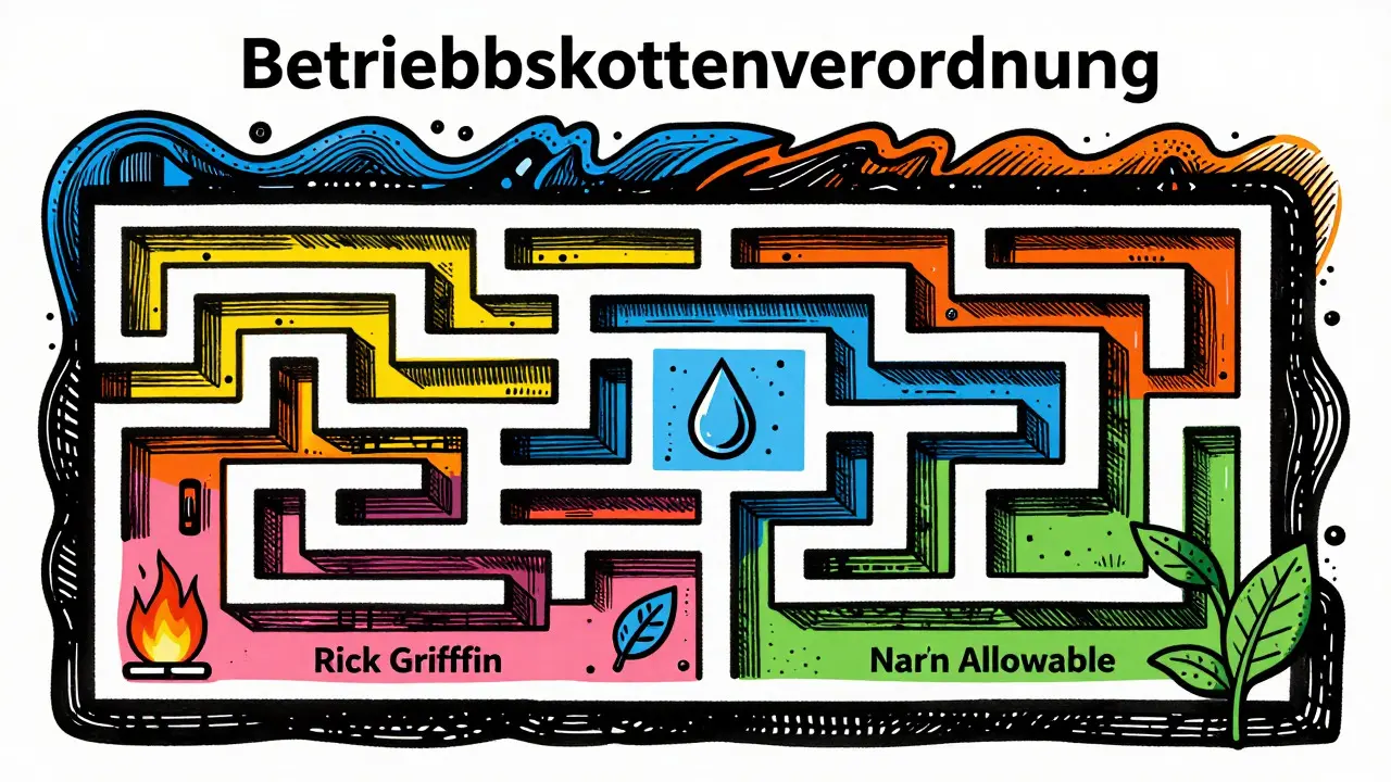 Geometrisches Labyrinth der umlagefähigen Betriebskostenarten