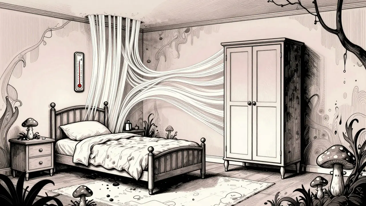 Möbel mit Abstand zur Wand für bessere Luftzirkulation