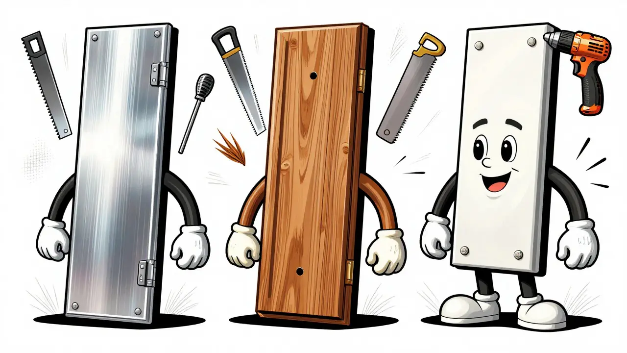 Vergleich von Aluminium-, Holz- und Kunststoffschwellen