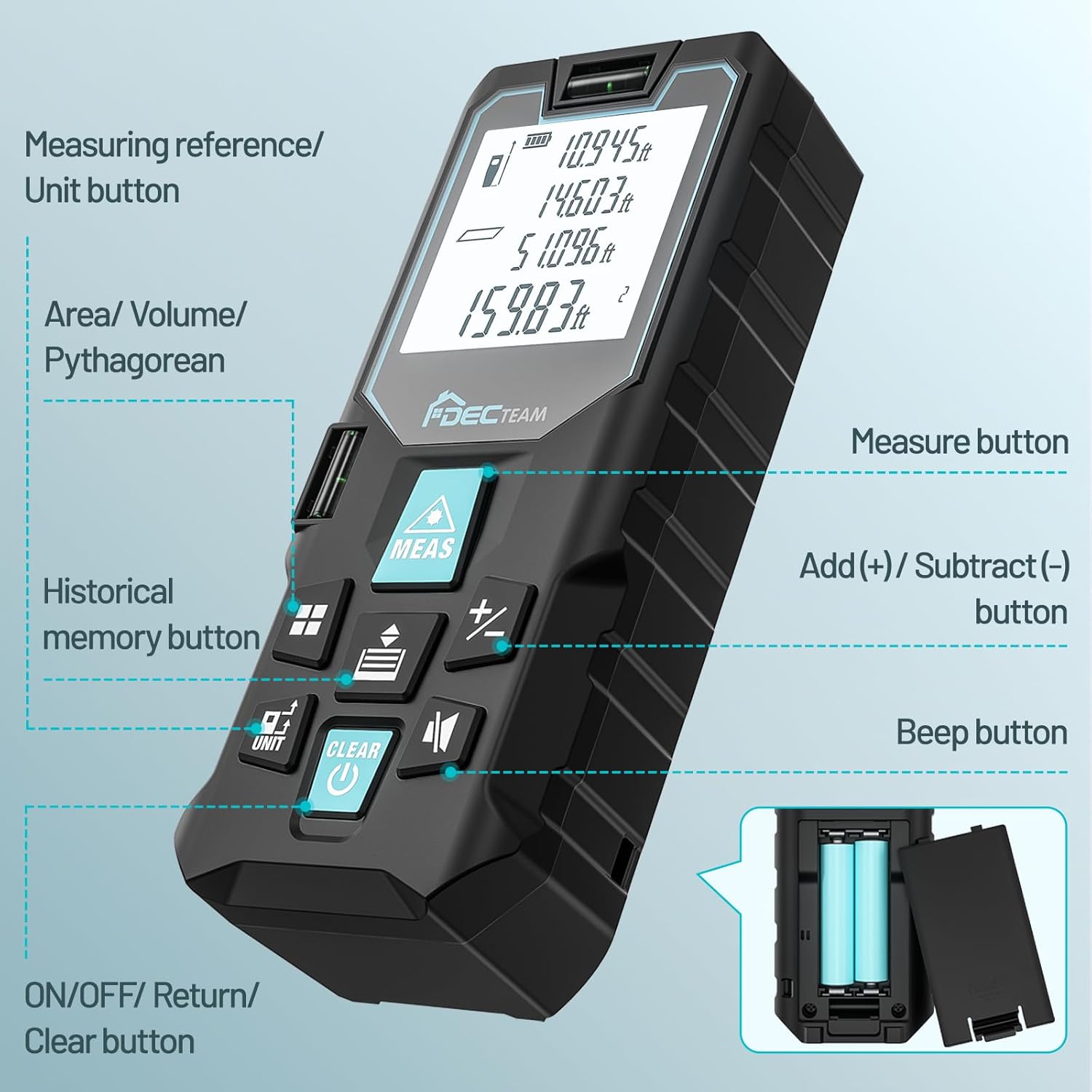 DECTEAM D8-LM100 Laser-Entfernungsmesser – Bild 8